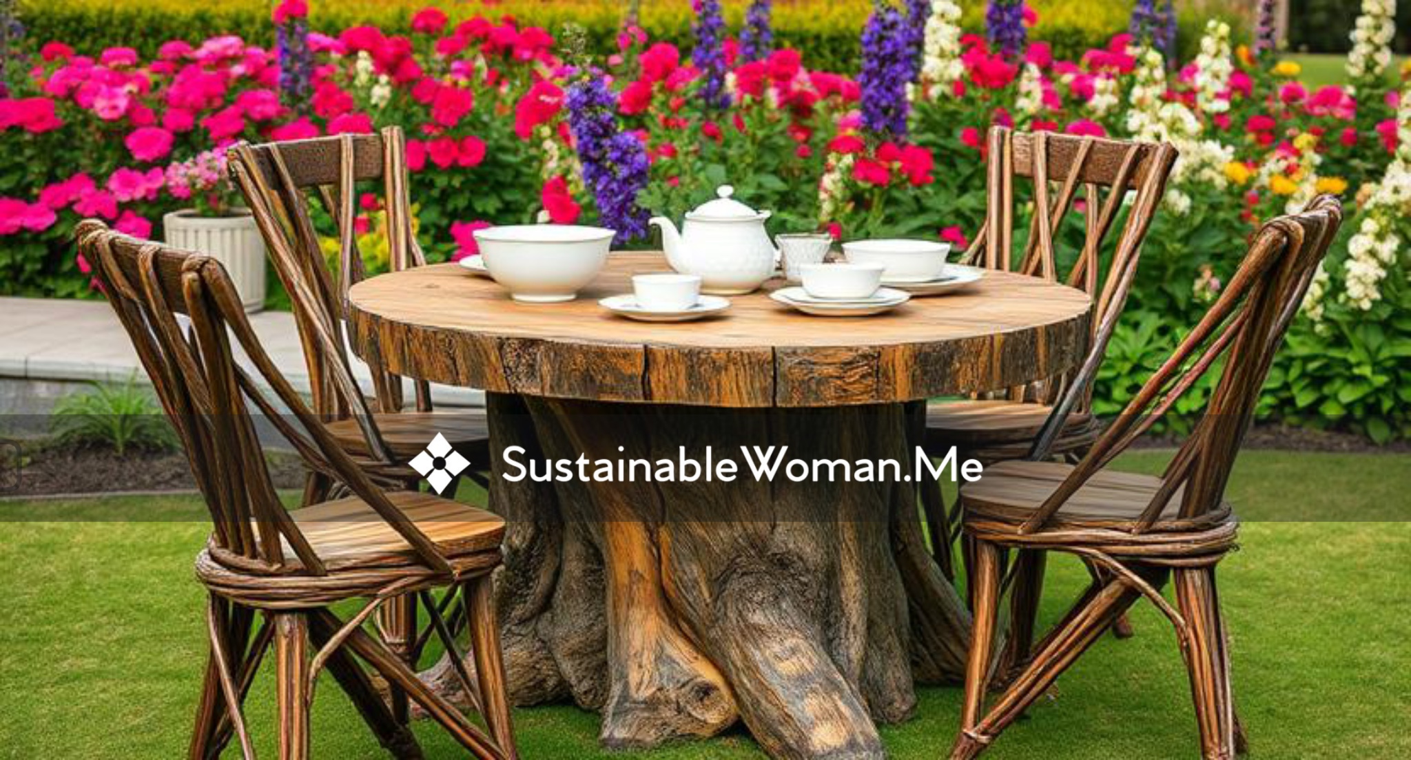 Twigs, Trunks & Taste: Nature’s Luxe Outdoor Furniture Seating Revolution.