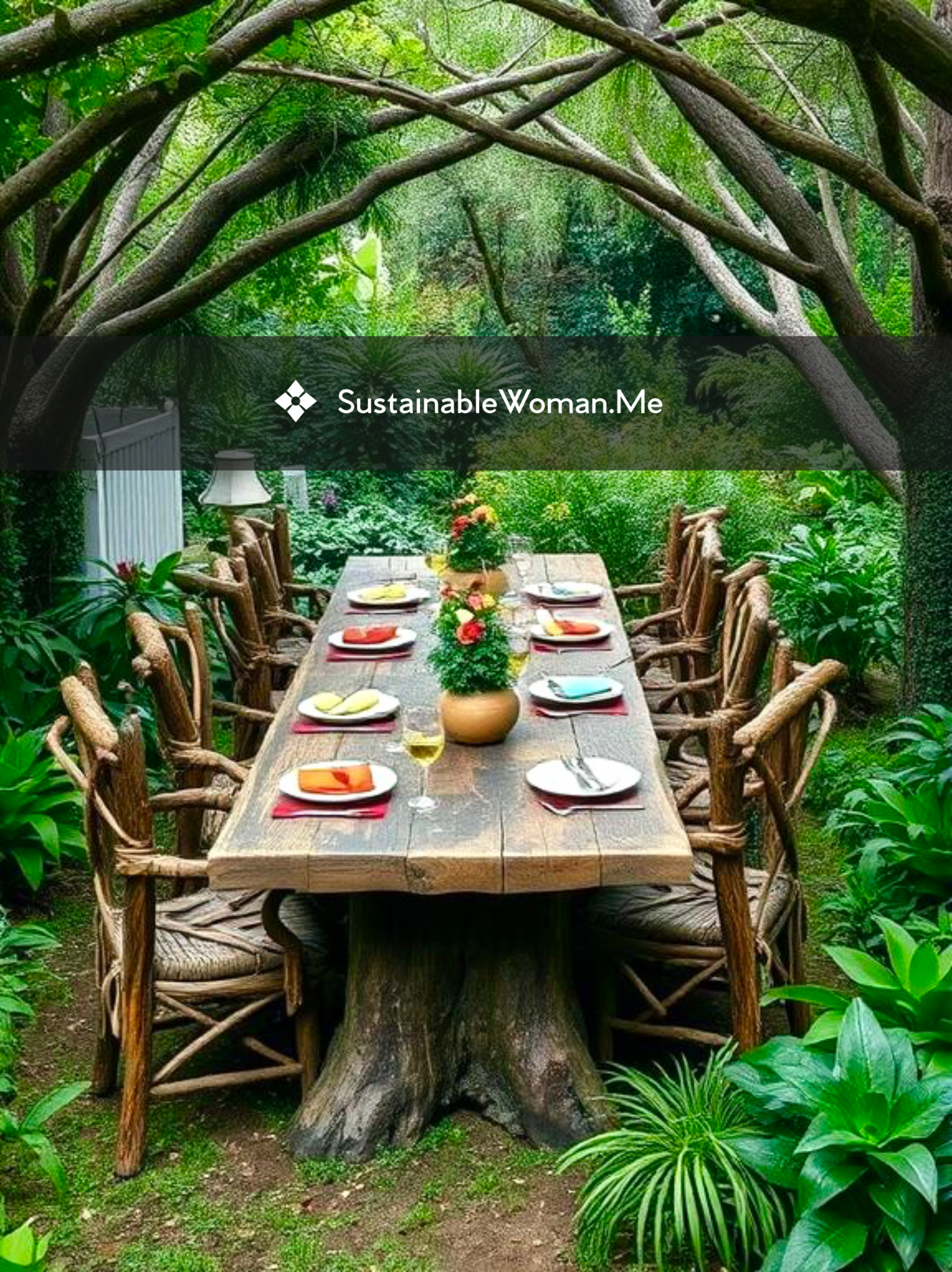 Primitive Glam: Luxe Living with a Leafy Touch.