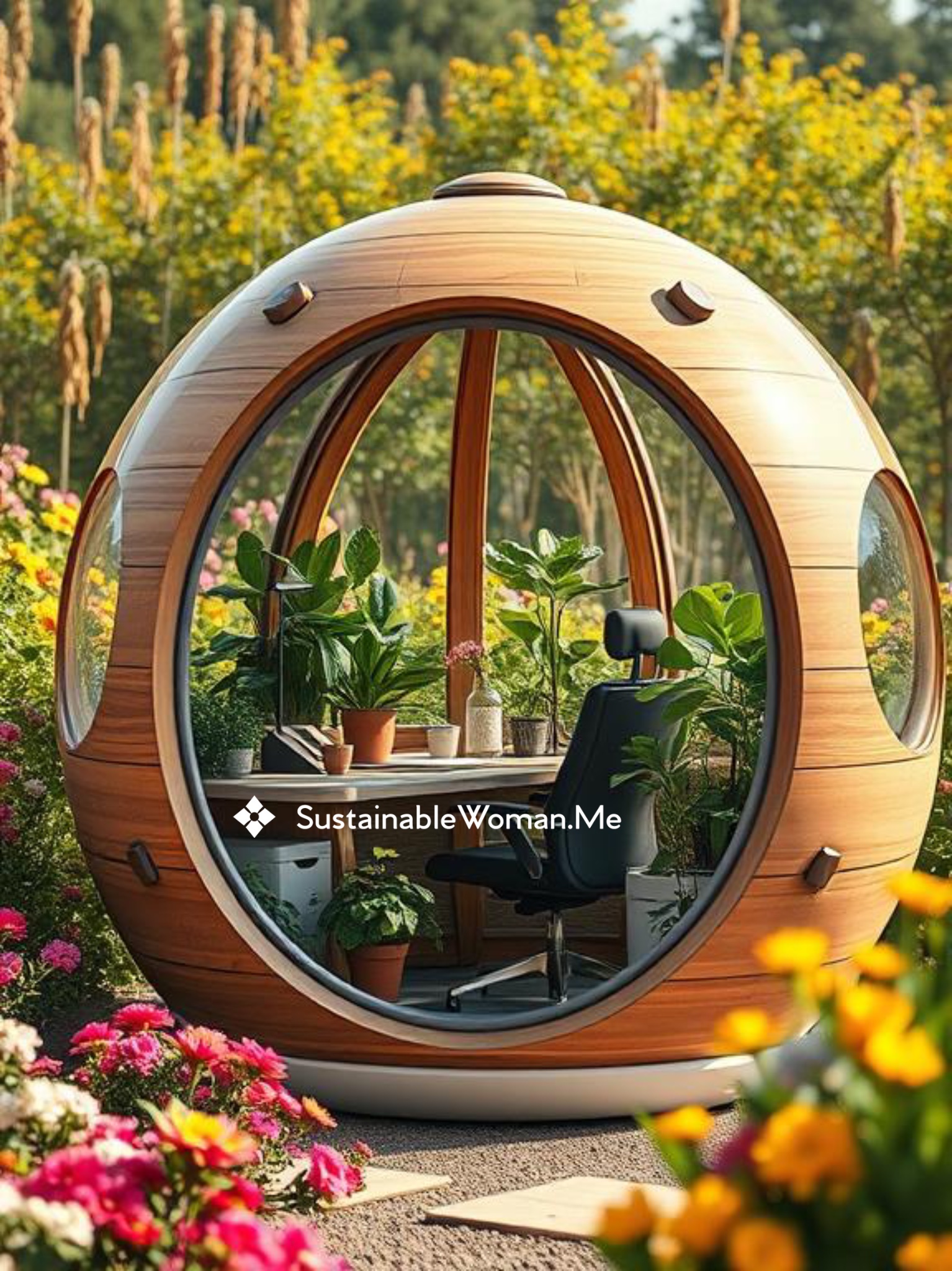 Oasis Offices: Floral Workpods for Nature-Led Thinkers.